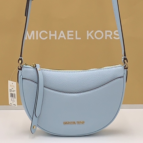 MICHAEL KORS
Dover Small Half Moon Leather Crossbody Bag Vista Blue color - Picture 3 of 15